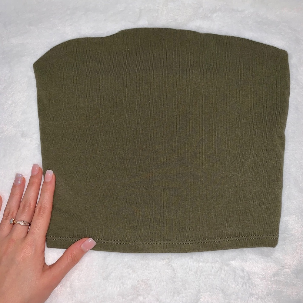 Dark Green Tube Top